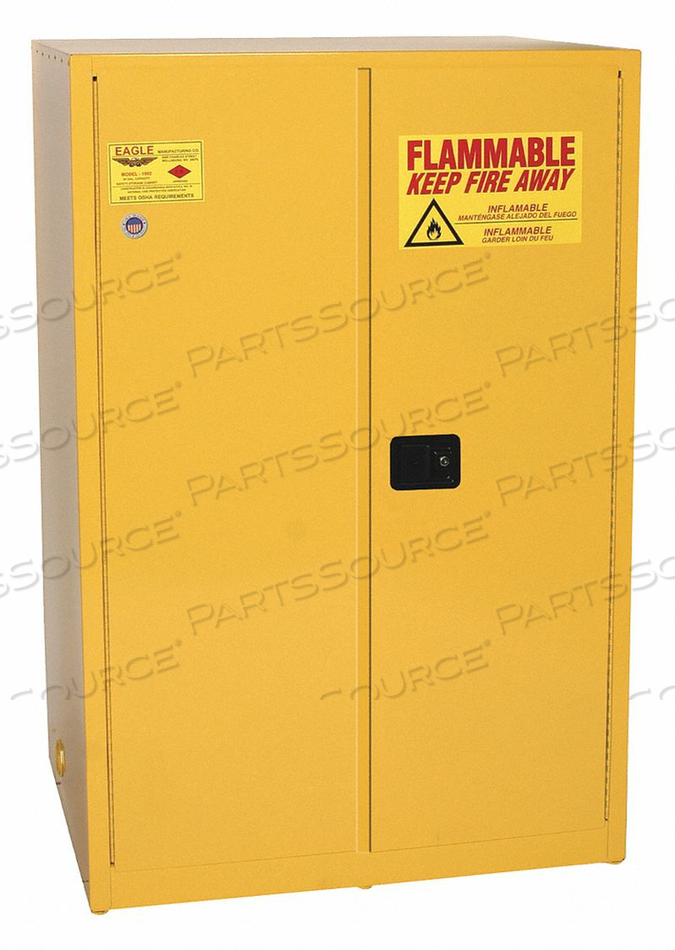 FLAMMABLE LIQUID SAFETY CABINET YELLOW by Eagle