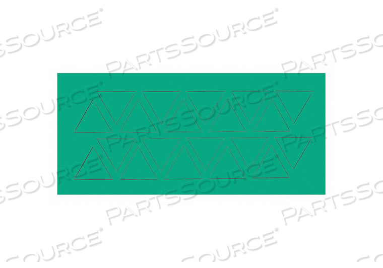 MAGNETIC TRIANGLES 3/4 IN W GREEN PK20 by Magna Visual