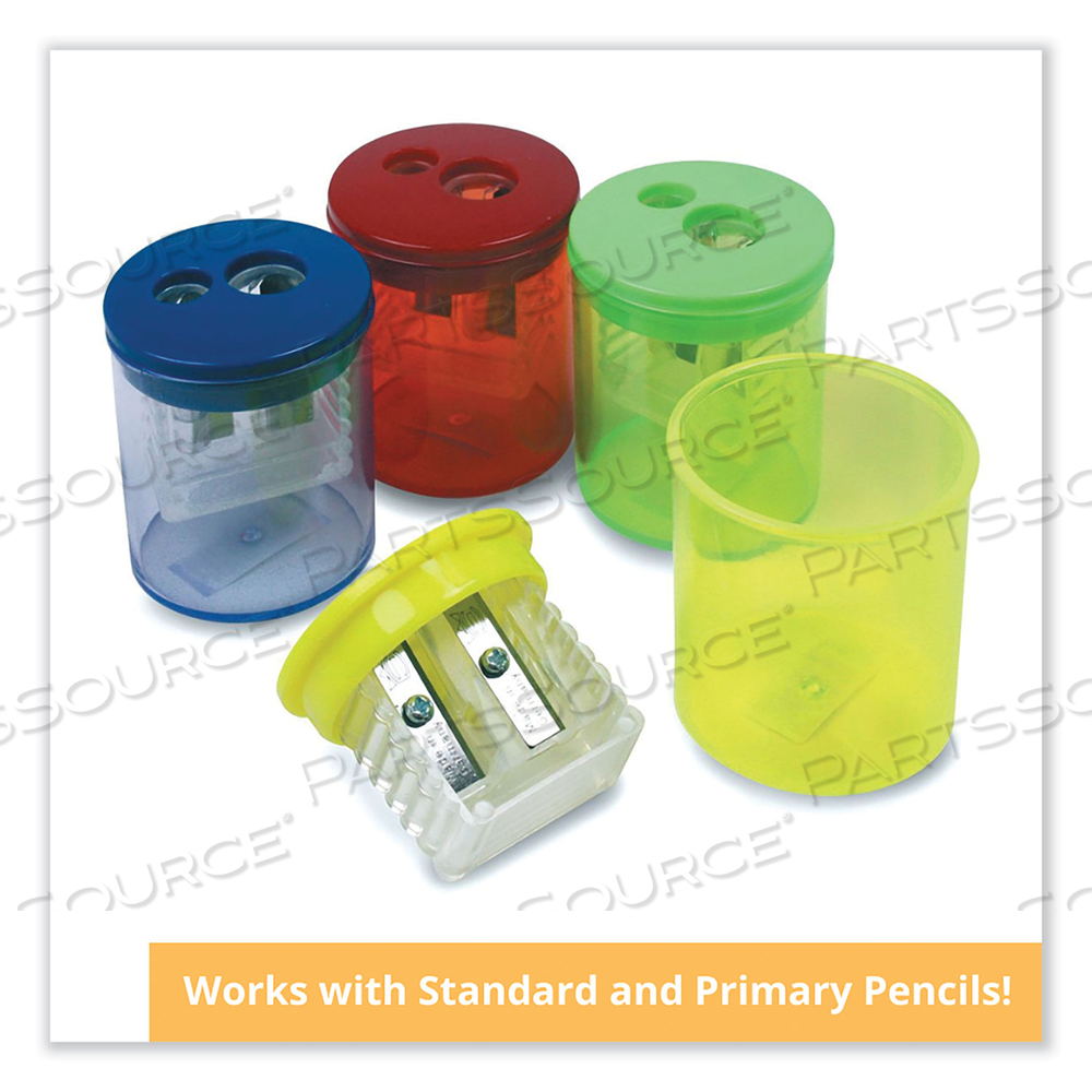 EISEN SHARPENERS, TWO-HOLE, 1.5 X 1.75, RANDOMLY ASSORTED COLOR by The Pencil Grip