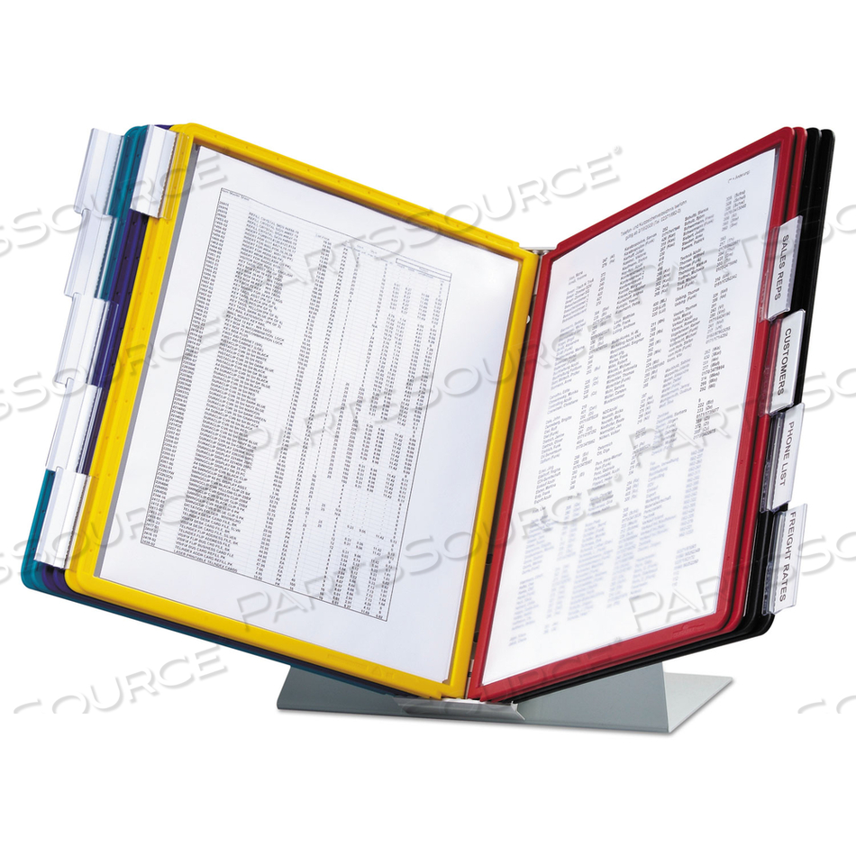 VARIO REFERENCE DESKTOP SYSTEM, 10 PANELS, ASSORTED BORDERS AND PANELS by Durable