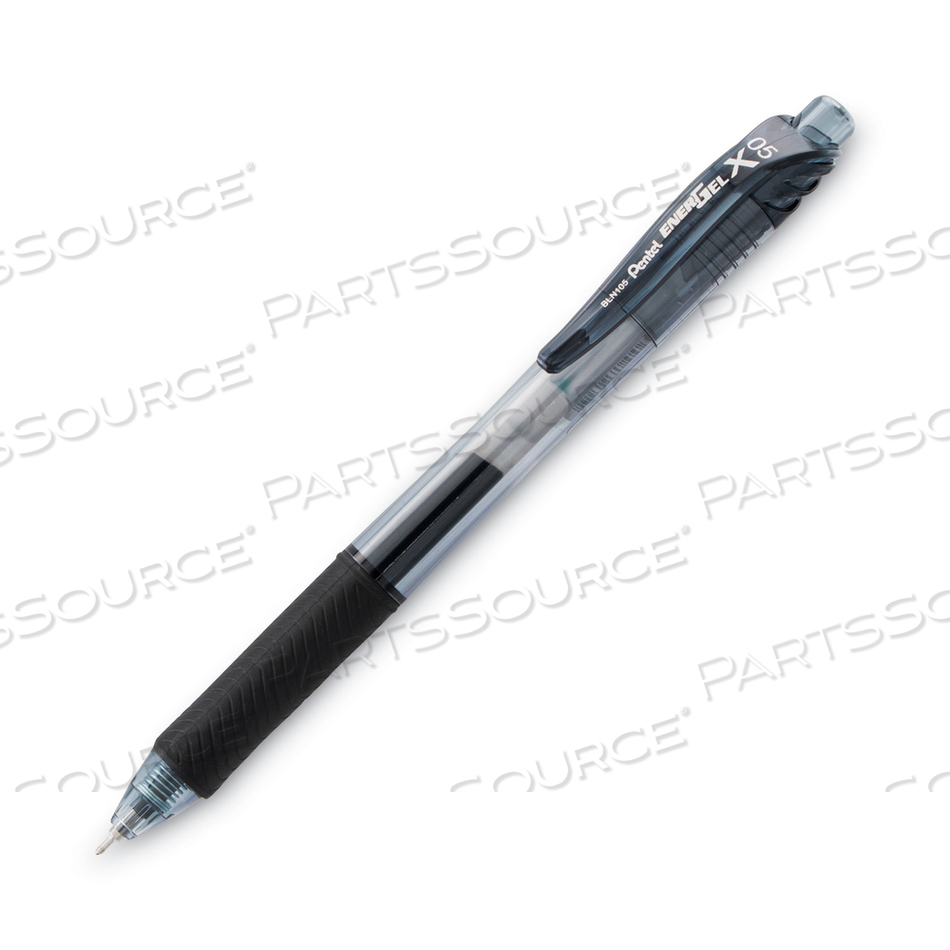 ENERGEL-X GEL PEN, RETRACTABLE, FINE 0.5 MM NEEDLE TIP, BLACK INK, BLACK BARREL by Pentel of America ENERGEL-X GEL PEN, RETRACTABLE, FINE 0.5 MM NEEDLE TIP, BLACK INK, BLACK BARREL by Pentel of America