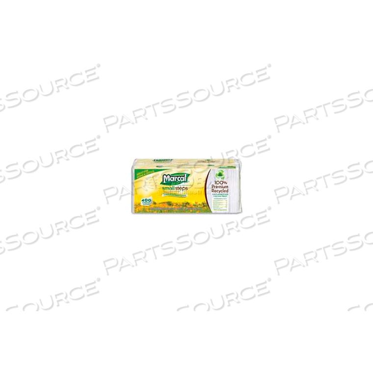 LUNCH NAPKINS, 12-1/2"W X 11-1/4"D, WHITE, 400/PACK by Marcal LUNCH NAPKINS, 12-1/2"W X 11-1/4"D, WHITE, 400/PACK by Marcal