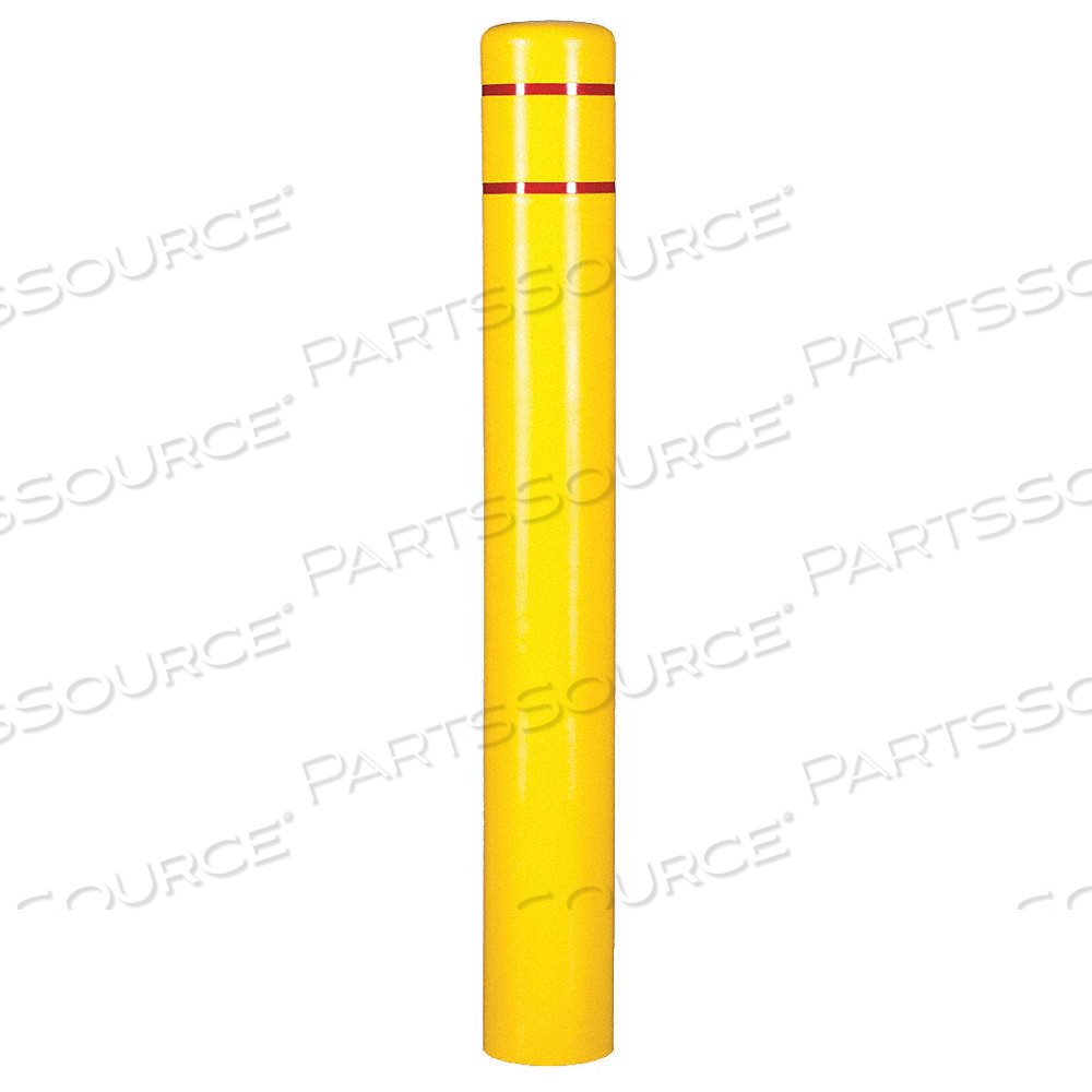 BOLLARD COVER, SMOOTH, 5 IN OUTSIDE DIA, 52 IN MAX USABLE HT, YELLOW by Post Guard BOLLARD COVER, SMOOTH, 5 IN OUTSIDE DIA, 52 IN MAX USABLE HT, YELLOW by Post Guard