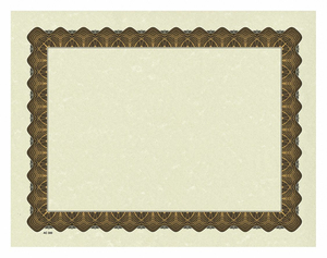 CERTIFICATE GOLD METALLIC BORDER PK100 by Great Papers