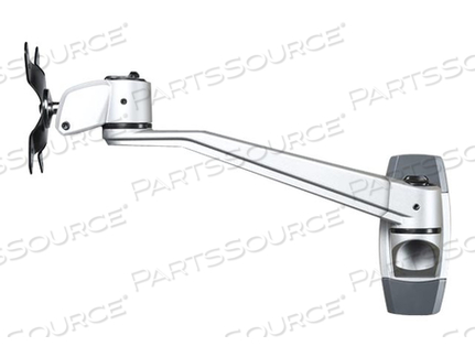 WALL MOUNT MONITOR ARM, 10.2" SWIVEL ARM, FOR UP TO 34" VESA, BRACKET, ADJUSTABLE ARM, FOR LCD DISPLAY, ALUMINUM, SILVER, SCREEN SIZE: 13"-3 by StarTech.com Ltd. WALL MOUNT MONITOR ARM, 10.2" SWIVEL ARM, FOR UP TO 34" VESA, BRACKET, ADJUSTABLE ARM, FOR LCD DISPLAY, ALUMINUM, SILVER, SCREEN SIZE: 13"-3 by StarTech.com Ltd.