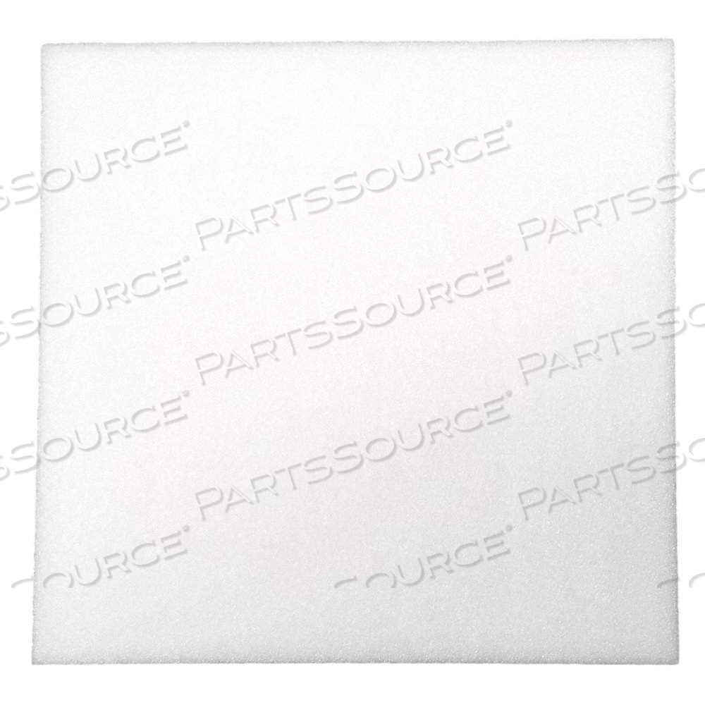 POLYURETHANE SHEET, STD, 24 IN X 24 IN, 4 IN THICK, BEIGE, OPEN CELL, PLAIN, SOFT (5 TO 8 PSI) by Approved Vendor