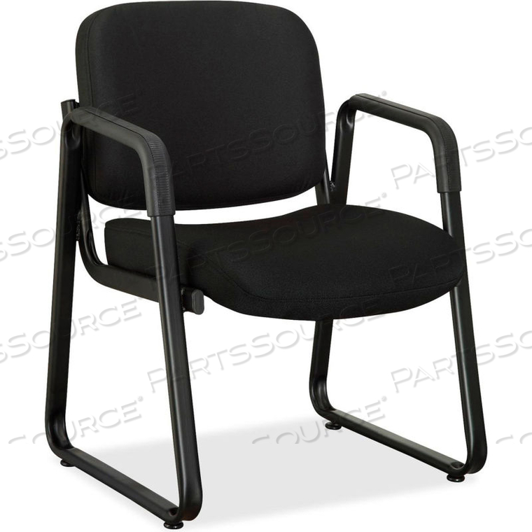 BLACK FABRIC GUEST CHAIR - BLACK by Lorell