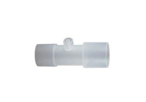 ADAPTER FOR GAS RETURN 22 MM M/22 MM F ELBOW LUER PORT by Vyaire Respiratory Diagnostics LLC.