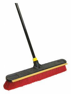 PUSH BROOM HEAD AND HANDLE 24 RED by Quickie