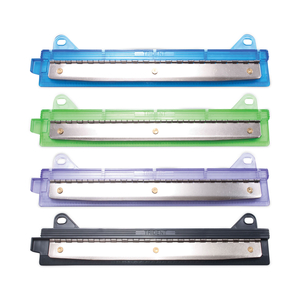 6-SHEET TRIDENT BINDER PUNCH, THREE-HOLE, 1/4" HOLES, ASSORTED COLORS by McGill