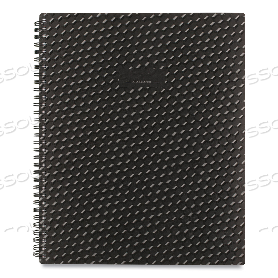 ELEVATION POLY WEEKLY/MONTHLY PLANNER, 11 X 8.5, BLACK COVER, 12-MONTH (JAN TO DEC): 2023 