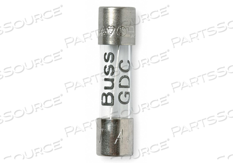 GLASS FUSE, 63MA, 250V AC, GDC SERIES by Cooper Bussmann