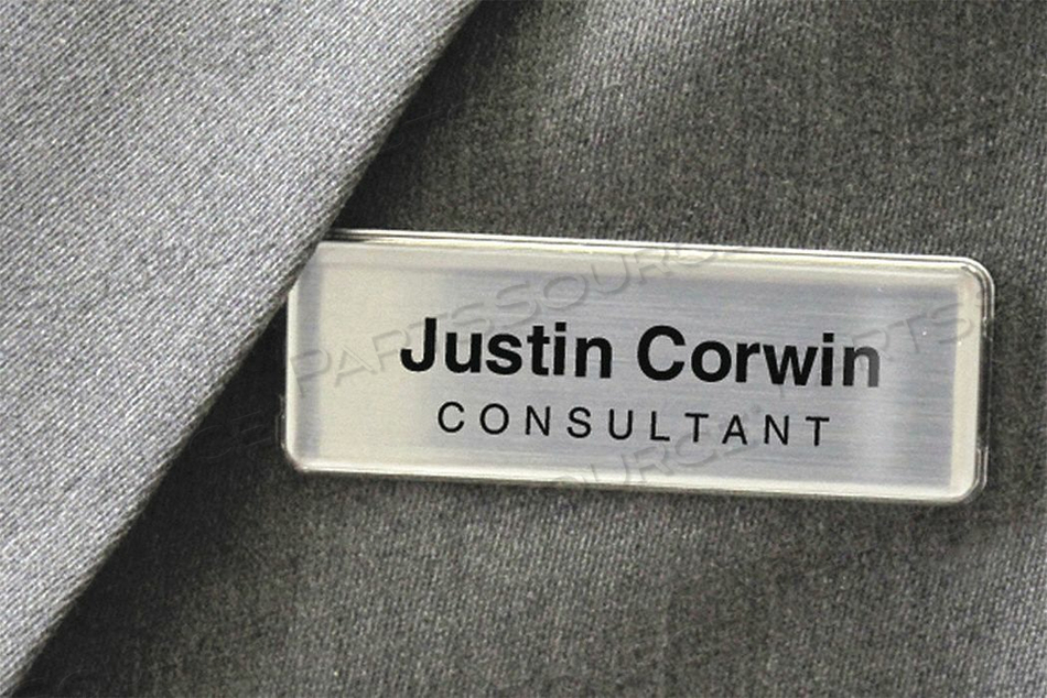 BADGE LASER BLANK LEGEND PK4 by Mighty Badge