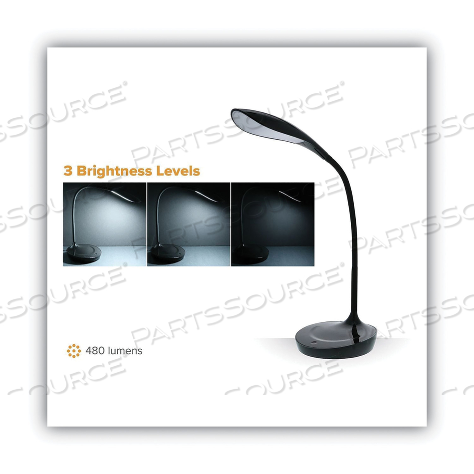 KONNECT GOOSENECK DESK LAMP, BLACK by Bostitch KONNECT GOOSENECK DESK LAMP, BLACK by Bostitch