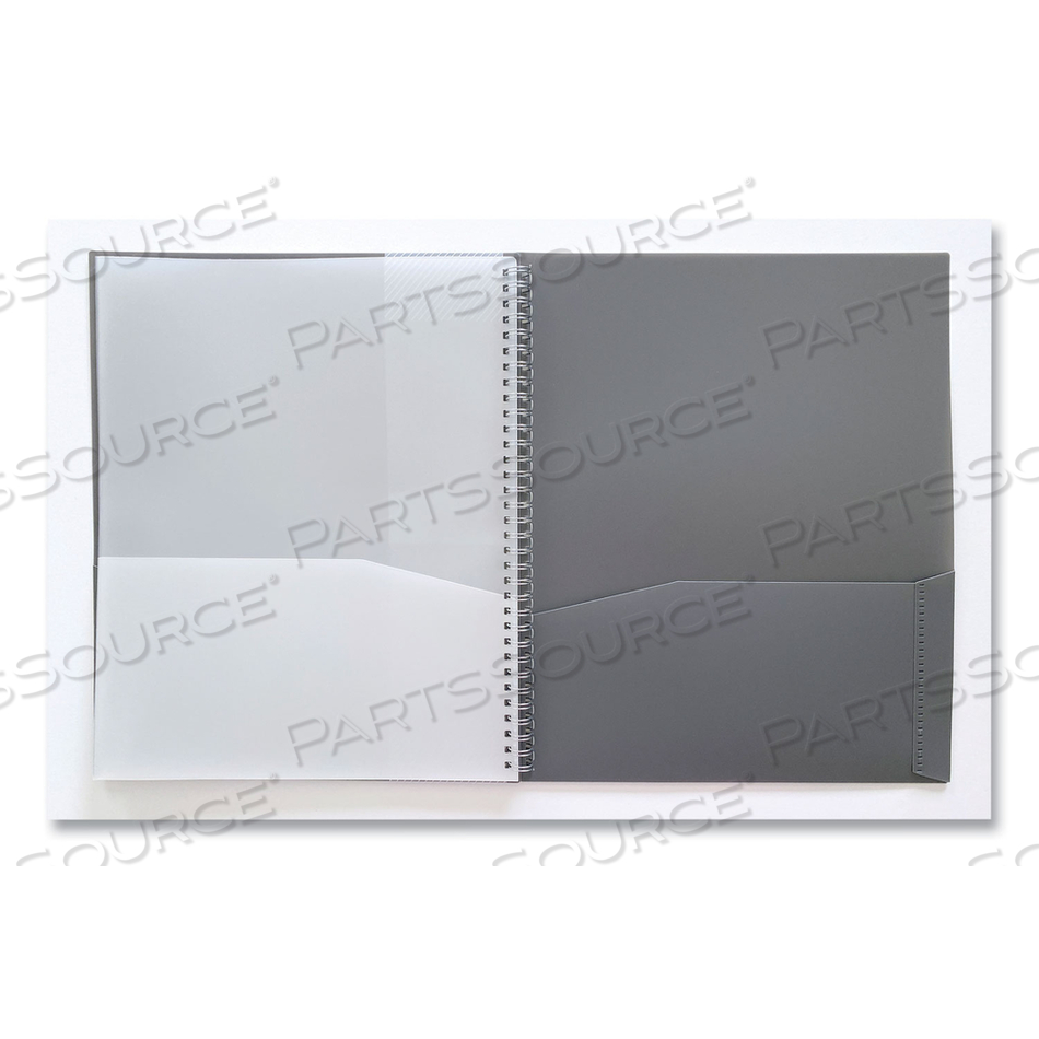 NOTED NEUTRALS GLOSSY 10-POCKET PORTFOLIO FOLDER, 11 X 8.5, ASSORTED 