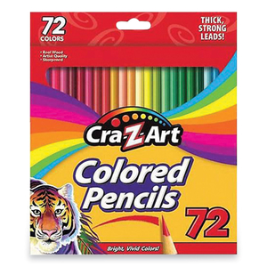 COLORED PENCILS, 72 ASSORTED LEAD/BARREL COLORS, 72/BOX by Cra-Z-Art COLORED PENCILS, 72 ASSORTED LEAD/BARREL COLORS, 72/BOX by Cra-Z-Art