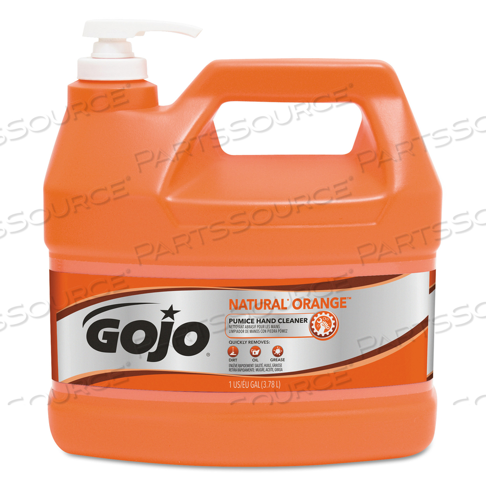 NATURAL ORANGE PUMICE HAND CLEANER, CITRUS, 1 GAL PUMP BOTTLE by Gojo NATURAL ORANGE PUMICE HAND CLEANER, CITRUS, 1 GAL PUMP BOTTLE by Gojo