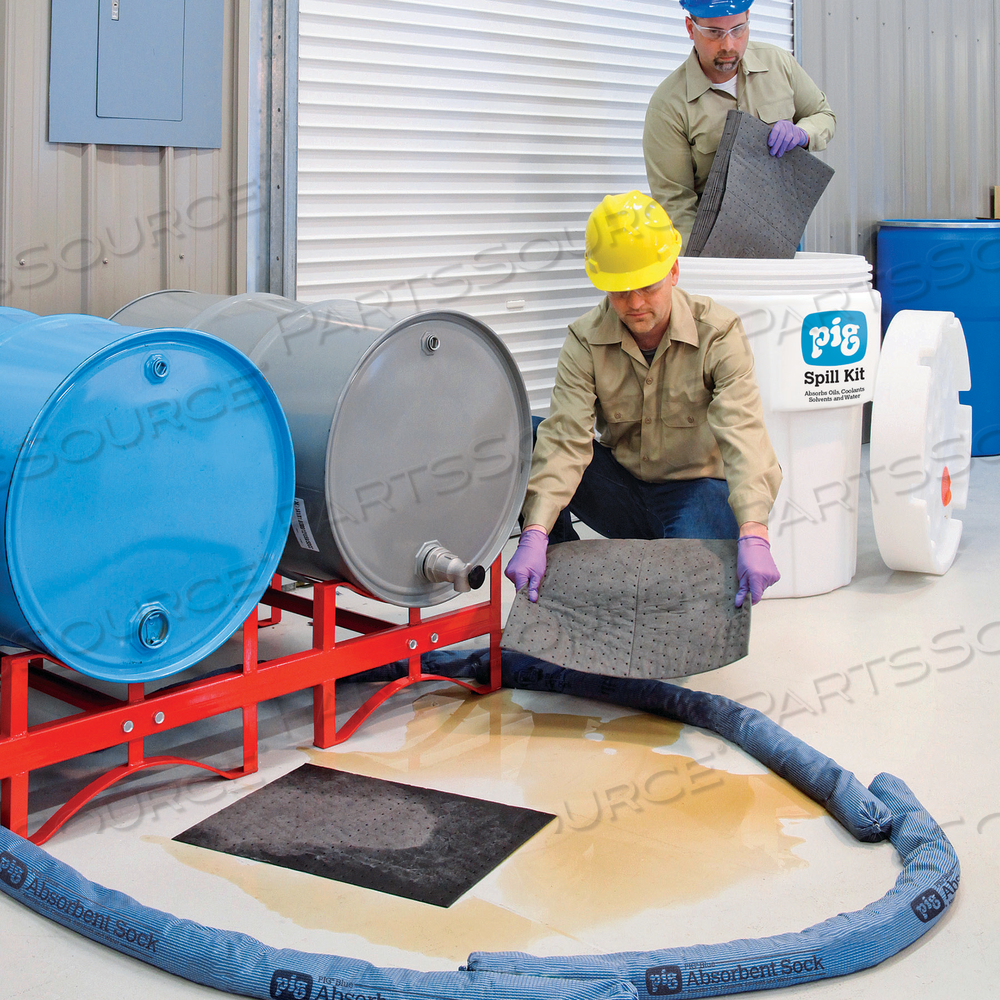 PIG SPILL KIT IN 65-GALLON OVERPACK SALVAGE DRUM by New Pig Corporation