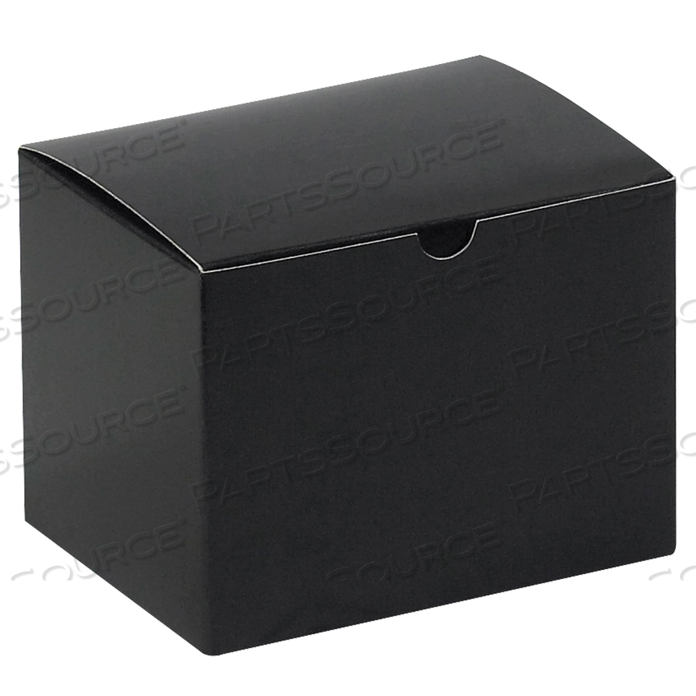 GIFT BOXES, 6" X 4 1/2" X 4 1/2", BLACK GLOSS, 100/CASE by BOX Partners (Box Acquisitions, LLC)