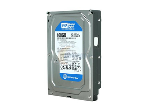 HARD DRIVE, 160 GB, 7200 RPM, SATA 3.5 INTERFACE, 300 MBPS DATA TRANSFER RATE, 8.9 MSEC SEEK, 5.8 IN X 4 IN X 1 IN, 1.4 LB by Western Digital