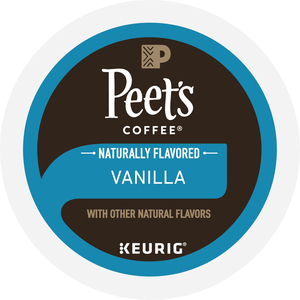 VANILLA K-CUPS, 0.33 OZ K-CUP, 22/BOX by Peet's Coffee & Tea VANILLA K-CUPS, 0.33 OZ K-CUP, 22/BOX by Peet's Coffee & Tea