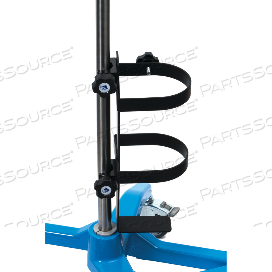 SINGLE TANK HOLDER POLE MOUNTED BLACK by SmartStack