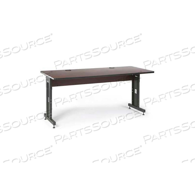 CLASSROOM TRAINING TABLE - ADJUSTABLE HEIGHT - 30" X 72" - AFRICAN MAHOGANY by Kendall Howard LLC