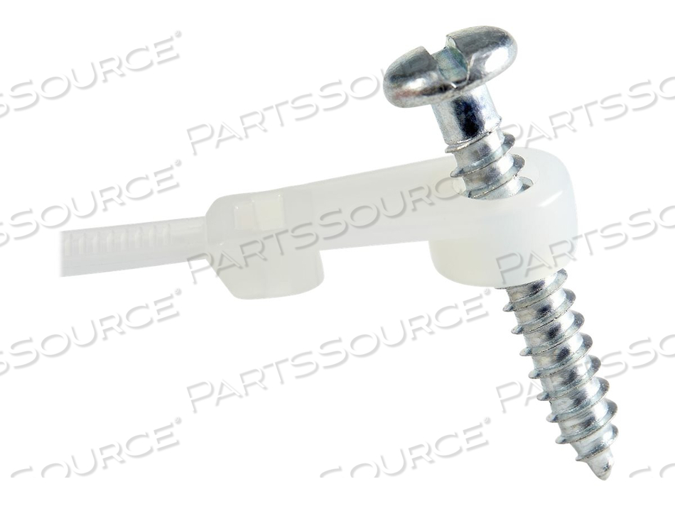 8 IN CABLE TIES WITH MOUNTING HOLE - 1/8 IN WIDE, 2 IN BUNDLE DIAMETER, 50 LB TENSILE STRENGTH, NYLON 66 SELF LOCKING TIES WITH SCREW HOLE by StarTech.com Ltd. 8 IN CABLE TIES WITH MOUNTING HOLE - 1/8 IN WIDE, 2 IN BUNDLE DIAMETER, 50 LB TENSILE STRENGTH, NYLON 66 SELF LOCKING TIES WITH SCREW HOLE by StarTech.com Ltd.