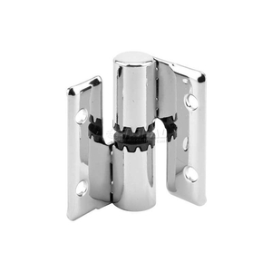 SURFACE MOUNT LH-IN/RH-OUT HINGE SET - CHROME PLATED by Sentry Supply LLC