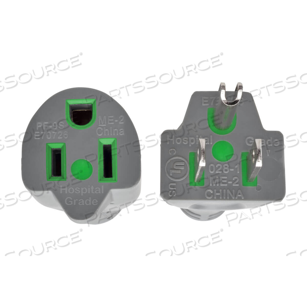 15FT 14 AWG NEMA 5-15P - 5-15R HOSPITAL GRADE POWER EXTENSION CORD - GREY by Tripp Lite 15FT 14 AWG NEMA 5-15P - 5-15R HOSPITAL GRADE POWER EXTENSION CORD - GREY by Tripp Lite