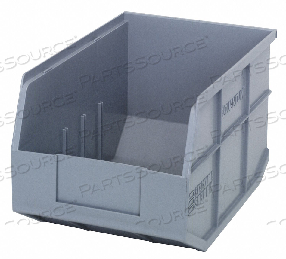 G7043 SHELF BIN 8-1/4 IN W 7 IN H GRAY by Quantum Storage Systems G7043 SHELF BIN 8-1/4 IN W 7 IN H GRAY by Quantum Storage Systems