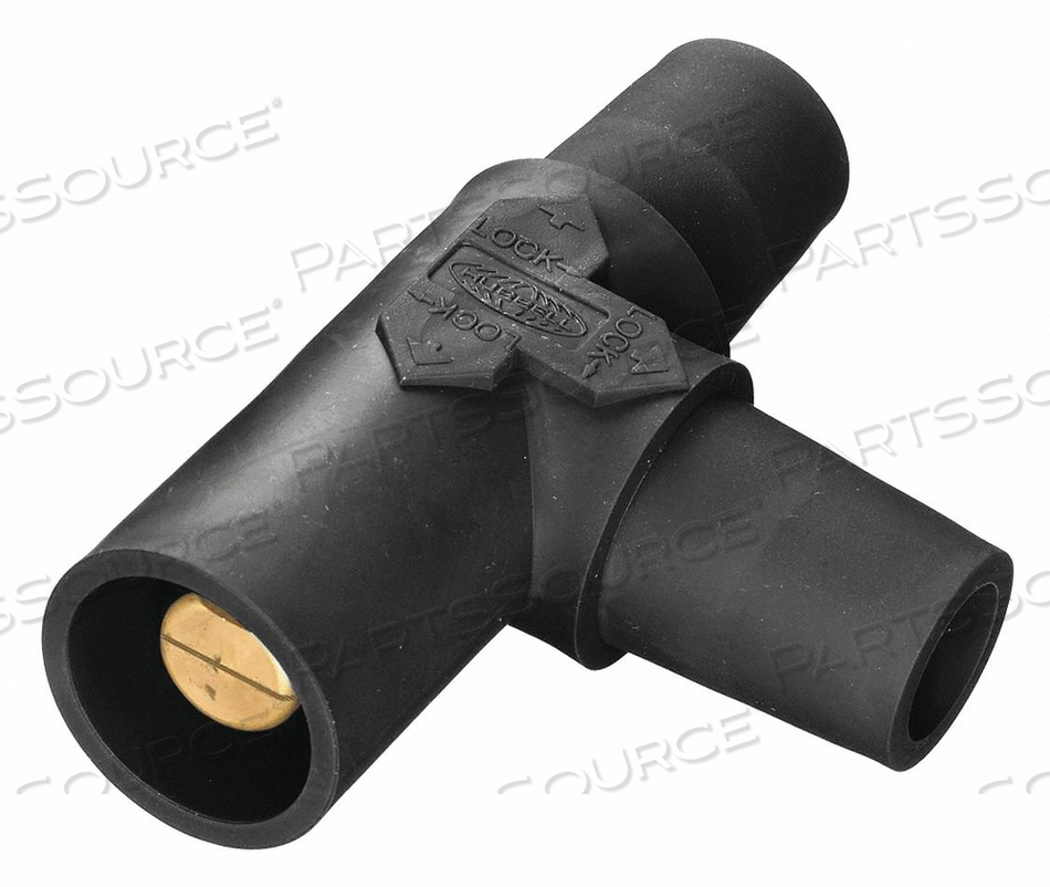 TAPPING TEE BLK FEMALE-FEMALE-MALE by Hubbell Power Systems TAPPING TEE BLK FEMALE-FEMALE-MALE by Hubbell Power Systems