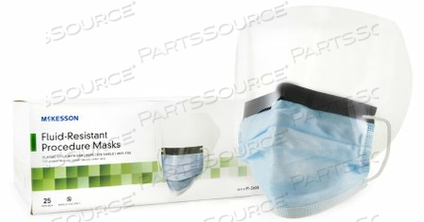 PROCEDURE MASK WITH EYE SHIELD (25 PER BOX) by McKesson