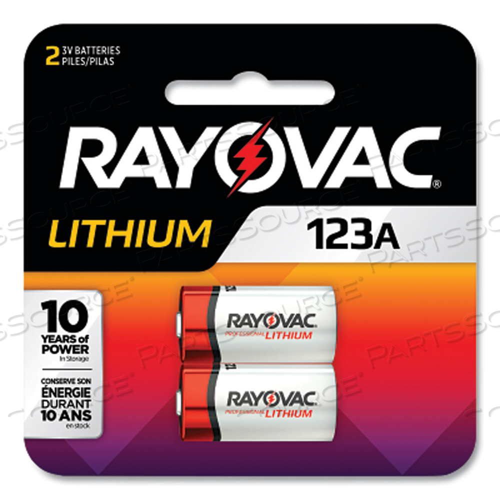 LITHIUM PHOTO BATTERY, CR123A, 3 V by Rayovac LITHIUM PHOTO BATTERY, CR123A, 3 V by Rayovac