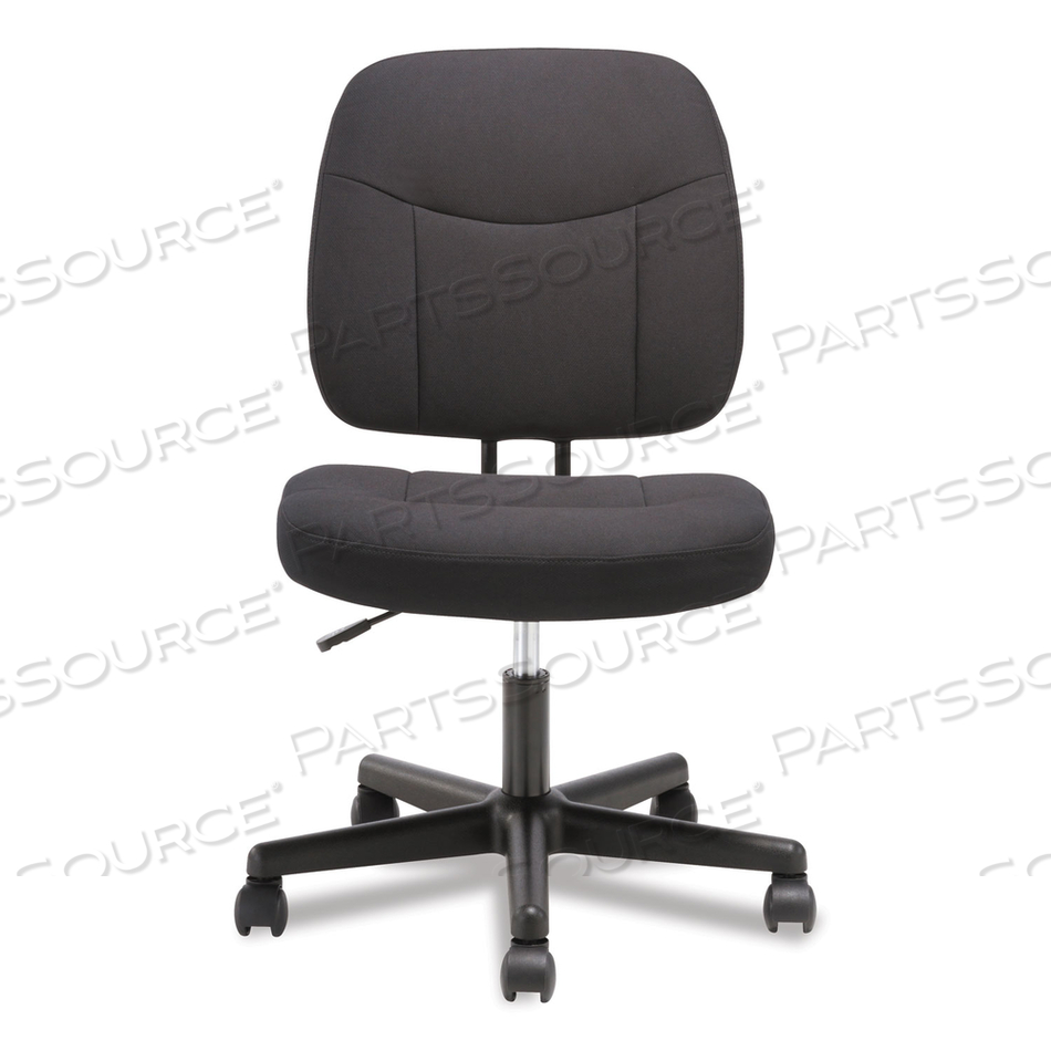 4-OH-ONE MID-BACK ARMLESS TASK CHAIR, SUPPORTS UP TO 250 LB, 15.94" TO 20.67" SEAT HEIGHT, BLACK 