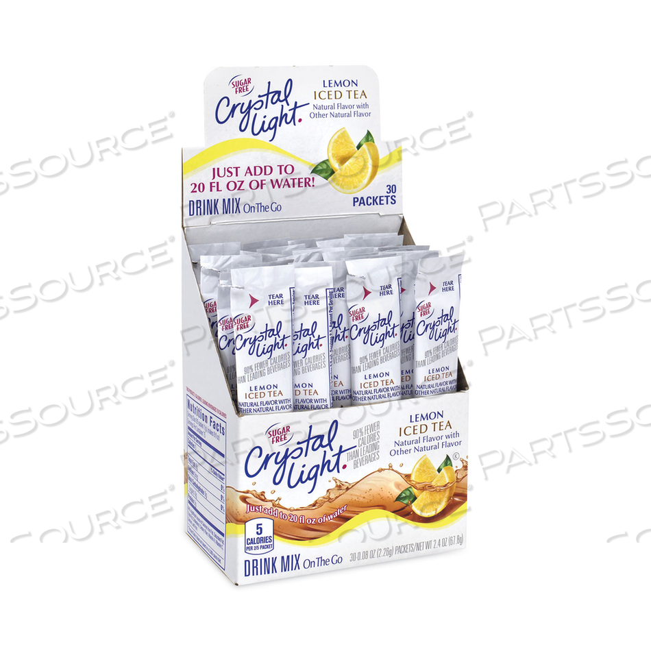 ON-THE-GO SUGAR-FREE DRINK MIX, ICED TEA, 0.12 OZ SINGLE-SERVING TUBES, 30/PACK, 2 PACKS/BOX 