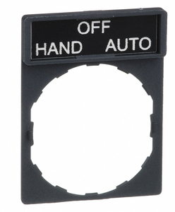 PLATE, SWITCH HAND OFF AUTO by Square D PLATE, SWITCH HAND OFF AUTO by Square D