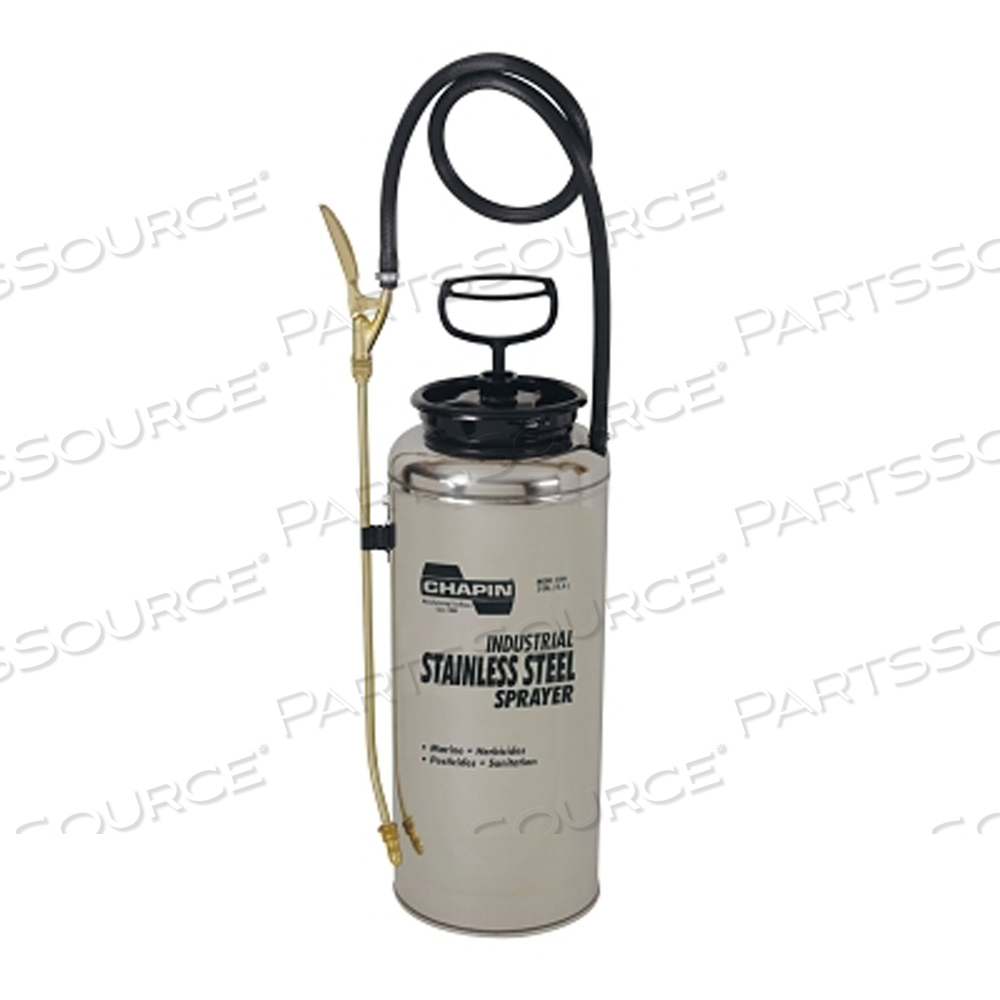 STAINLESS STEEL SPRAYER, 3 GAL, 18 IN EXTENSION, 42 IN HOSE by Chapin International