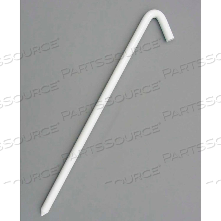 18" HOOK STAKE, BRIGHT WHITE by Cutshaw Industries 18" HOOK STAKE, BRIGHT WHITE by Cutshaw Industries