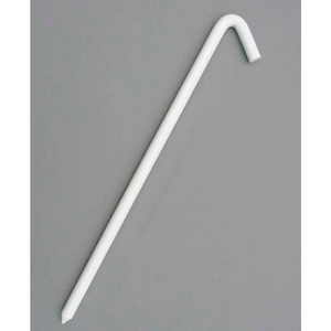 18" HOOK STAKE, BRIGHT WHITE by Cutshaw Industries