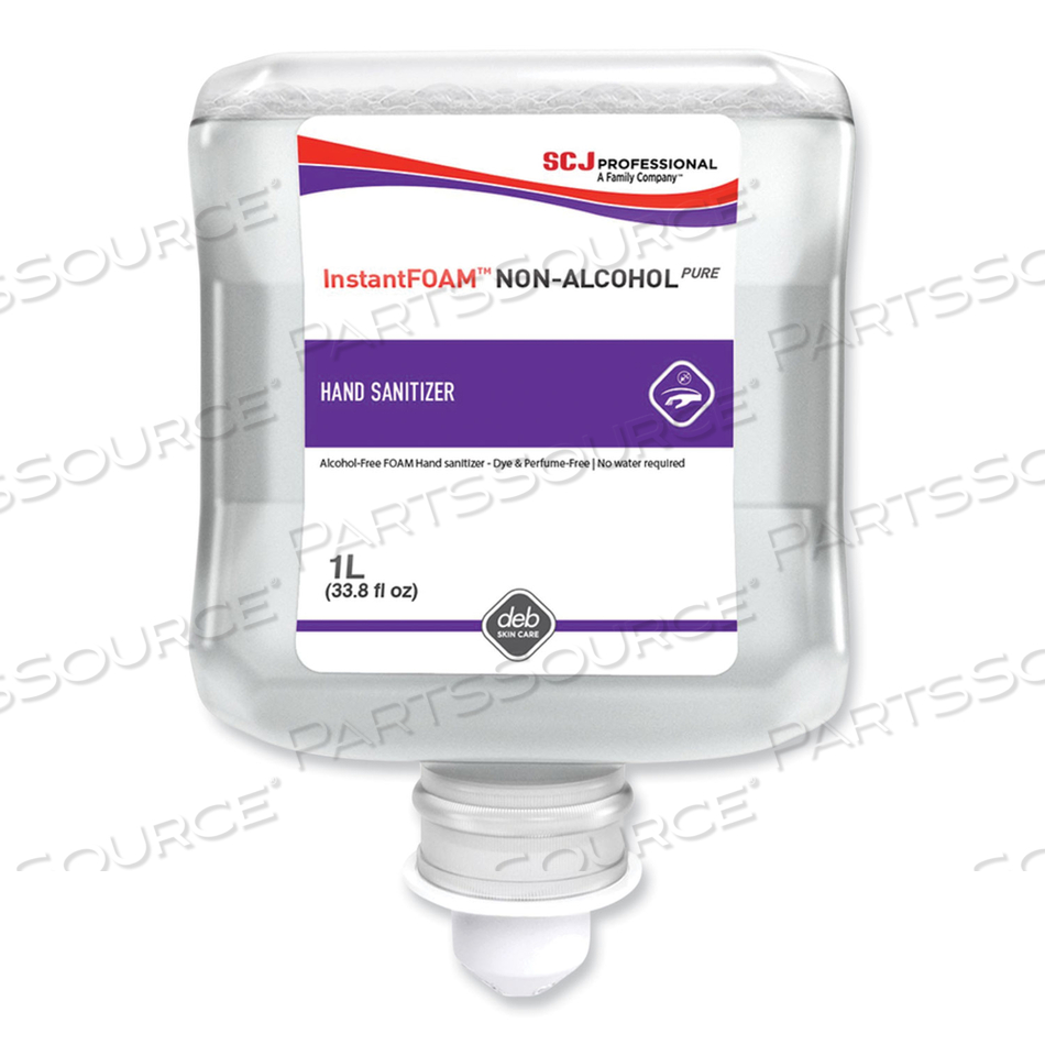 INSTANTFOAM NON-ALCOHOL PURE HAND SANITIZER, 1 L REFILL CARTRIDGE, UNSCENTED by SC Johnson INSTANTFOAM NON-ALCOHOL PURE HAND SANITIZER, 1 L REFILL CARTRIDGE, UNSCENTED by SC Johnson