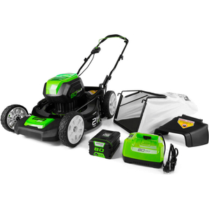 GLM801602 80V PRO SERIES 21" LAWN MOWER KIT W/ 4.0AH BATTERY & CHARGER by Greenworks Pro