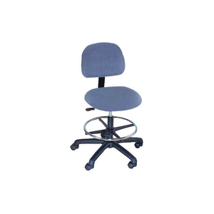 CLEAN ROOM STOOL - LOW BACK - PNEUMATIC - BLUE by Industrial Seating