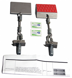 ADHESIVE PLATE ASSEMBLY FLOOR BRACKET by QuakeHOLD!