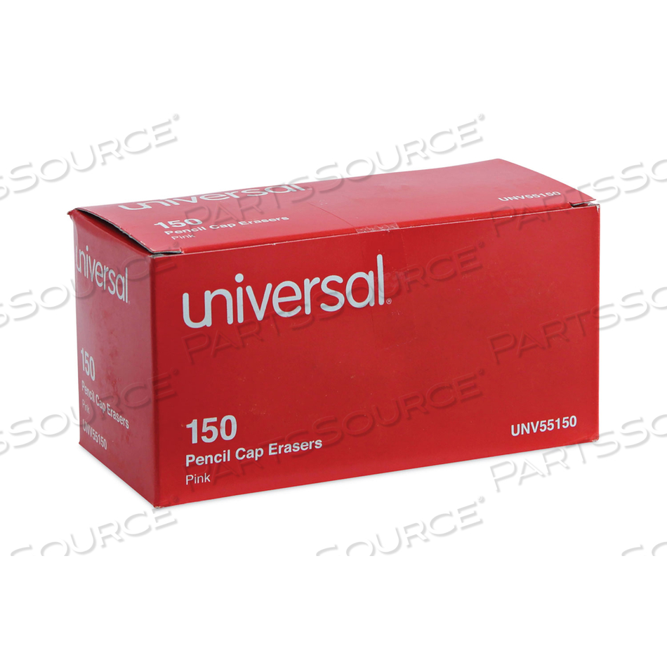 PENCIL CAP ERASERS, FOR PENCIL MARKS, PINK, 150/PACK PENCIL CAP ERASERS, FOR PENCIL MARKS, PINK, 150/PACK