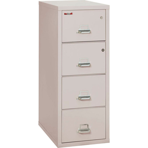 FIREPROOF 4 DRAWER VERTICAL SAFE-IN-FILE LEGAL 20-13/16"WX31-9/16"DX52-3/4"H PLATINUM by Fire King