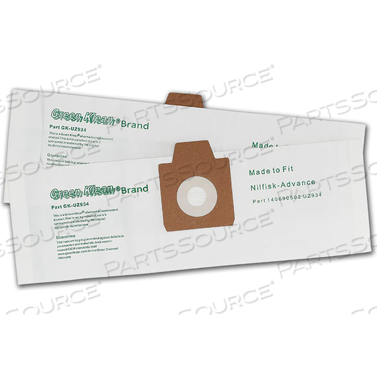 ADVANCE UZ934 & UZ932 VACUUM BAGS by Kleen Green