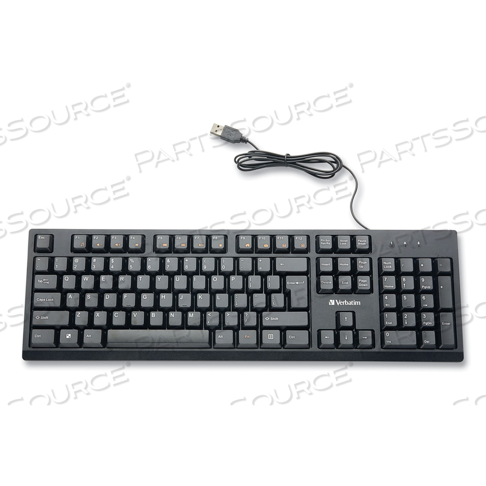 WIRED KEYBOARD, BLACK by Verbatim
