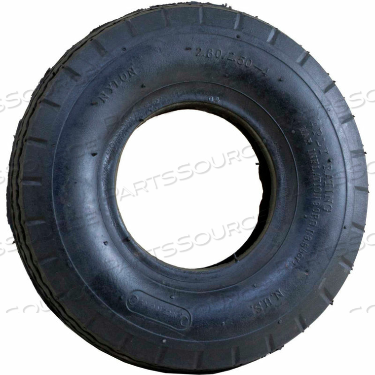 PNEUMATIC TIRE & TUBE - 2.80/2.50-4 JAG TREAD - 8.5" X 3" by Marathon PNEUMATIC TIRE & TUBE - 2.80/2.50-4 JAG TREAD - 8.5" X 3" by Marathon