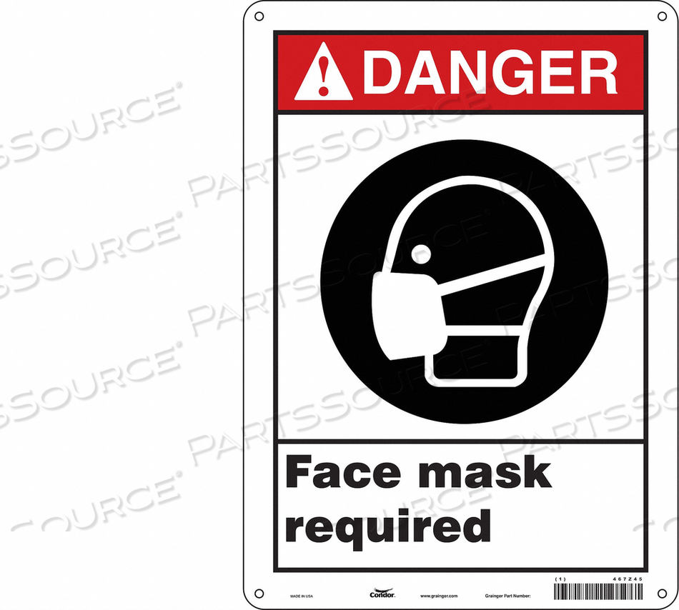 SAFETY SIGN 10 W 14 H 0.032 THICKNESS 
